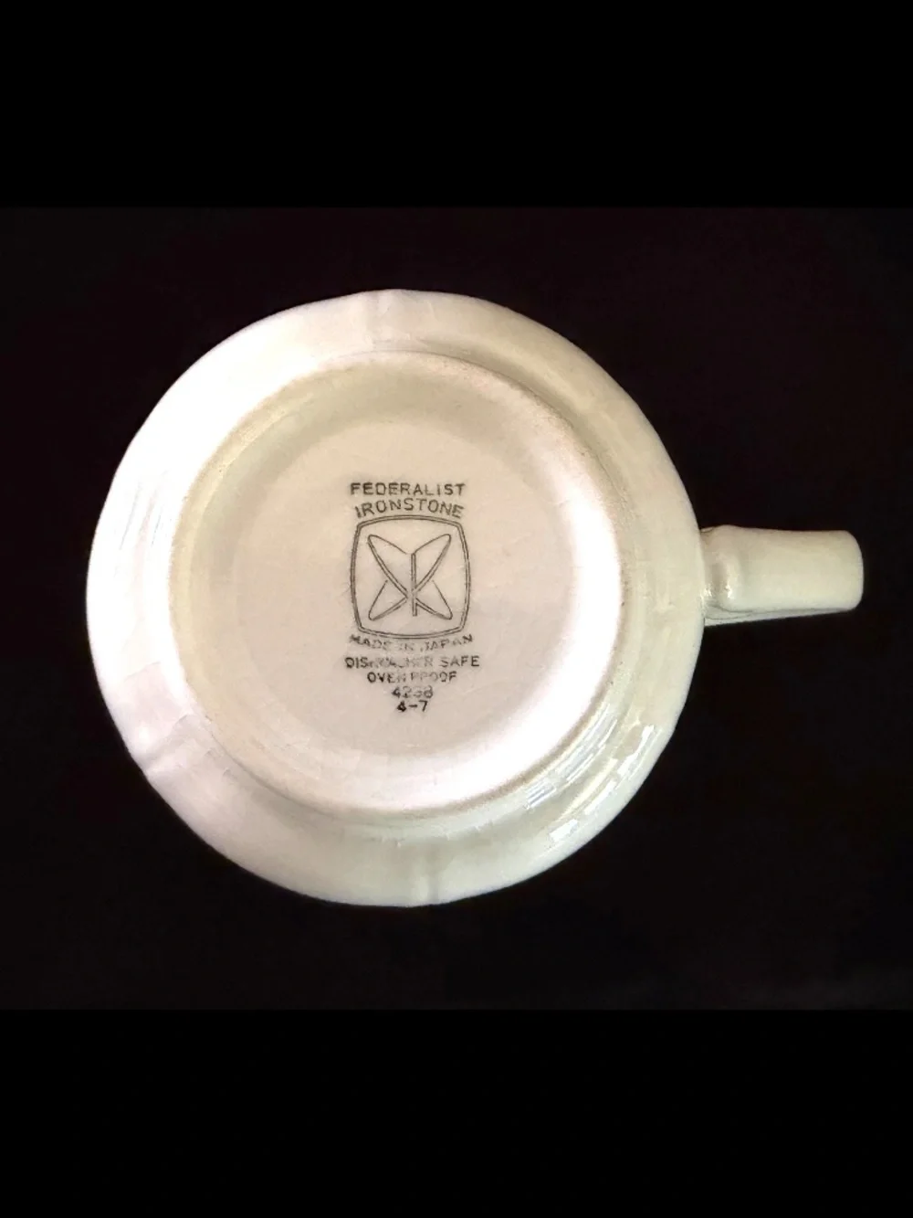 Federalist Ironstone Tea Cup & Saucer